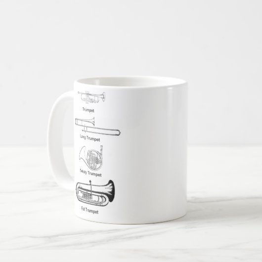 Trompete-Tasse Kaffeetasse (Vorderseite Links)
