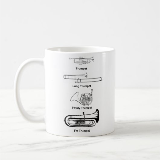 Trompete-Tasse Kaffeetasse (Links)
