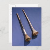 Trompete und Holzstopfen Postkarte (Vorne/Hinten)