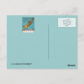 Trompete- und Klaviermusicalpostkarte Postkarte (Rückseite)