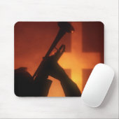 Trompete und Kreuz Mousepad (Mit Mouse)