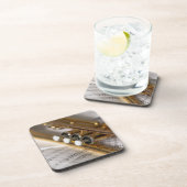 Trompete und Notenmessgeräte Getränkeuntersetzer (Rechte Seite)