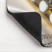 Trompete und Notenmessgeräte Mousepad (Ecke)