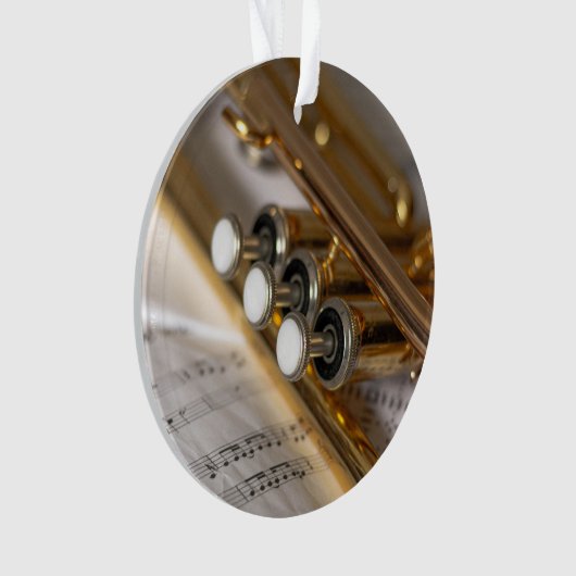 Trompete und Notenmessgeräte Ornament (Vorderseite)