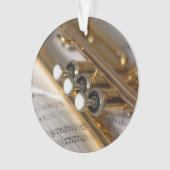 Trompete und Notenmessgeräte Ornament (Vorderseite)