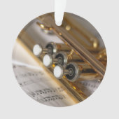 Trompete und Notenmessgeräte Ornament (Vorderseite)