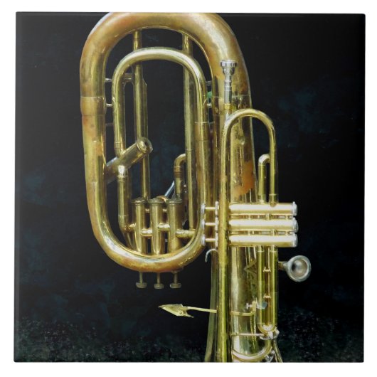 Trompete und Tuba Fliese (Vorderseite)