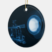 Trompete-Verzierung Keramikornament (Links)