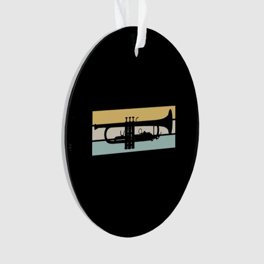 Trompete Vintag Ornament (Vorderseite)