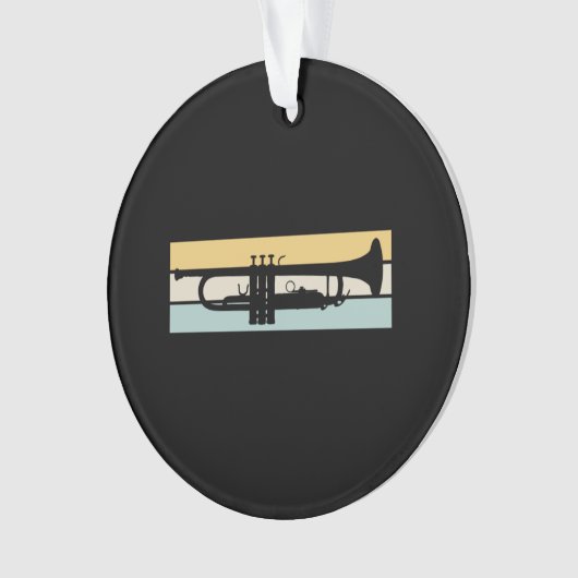 Trompete Vintag Ornament (Vorderseite)