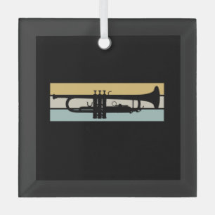 Trompete Vintage Ornament Aus Glas