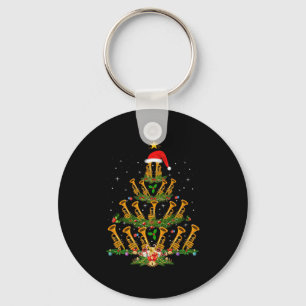 Trompete Weihnachtsbaum Lichter Musikliebhaber Mus Schlüsselanhänger