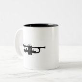 Trompete Zweifarbige Tasse (Vorderseite Links)