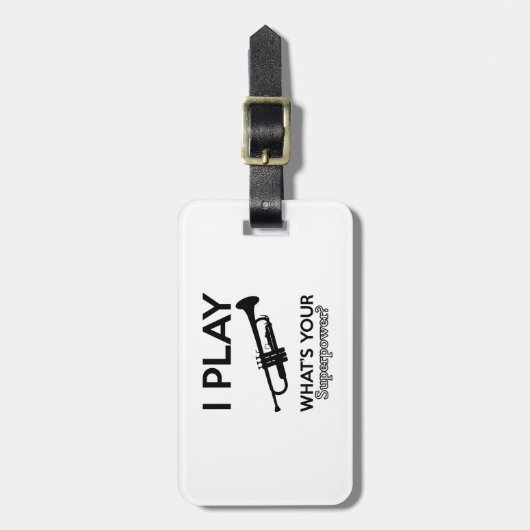 Trompeteentwürfe Gepäckanhänger (Vorderseite vertikal)