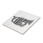 TROMPETEN BAR CODE Musik Barcode Musterdesign Fliese (Seite)