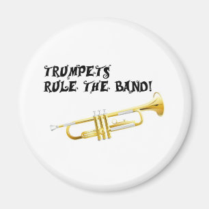 Trompeten ordnen das Band an! Magnet