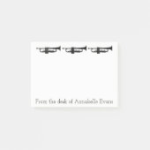 Trompeten Post-it Klebezettel (Vorderseite)