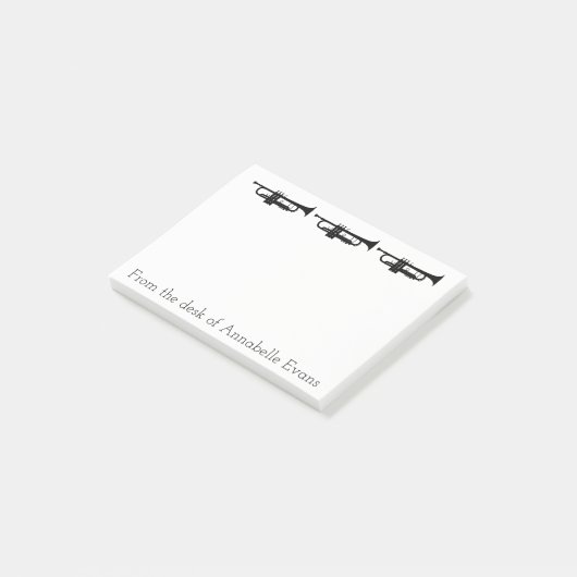 Trompeten Post-it Klebezettel (angewinkelt)