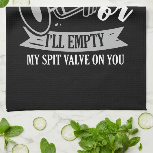 Trompeten - Rückschlagventil Geschirrtuch (Gefaltet)