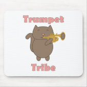 Trompeten-Stamm Braune Katze Pink Mousepad (Vorne)