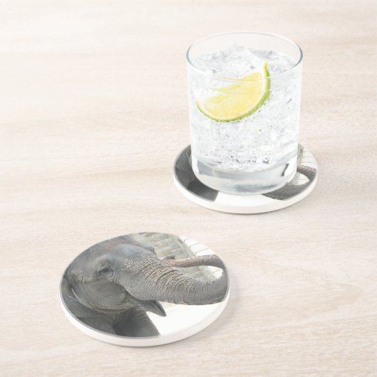 Trompetende Elefant-Untersetzer Getränkeuntersetzer (Seite)