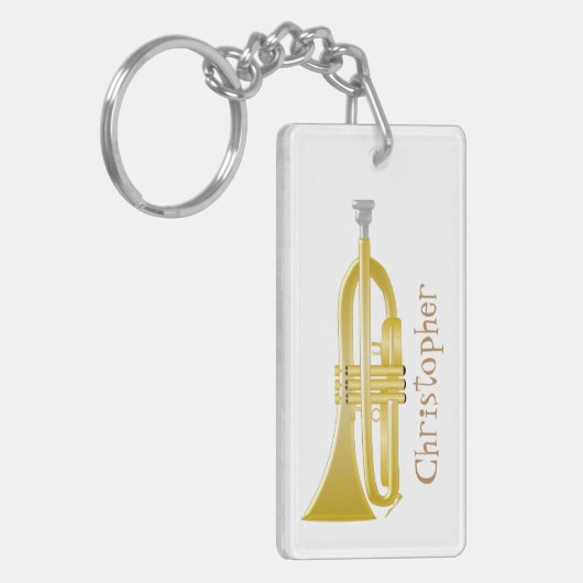 Trompetendesign Schlüsselanhänger (Vorderseite links)