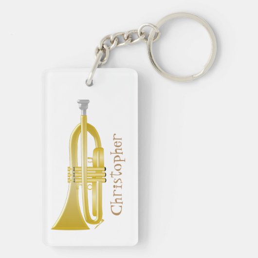 Trompetendesign Schlüsselanhänger (Rückseite)