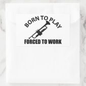 Trompetendesigns Rechteckiger Aufkleber (Tasche)