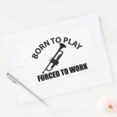 Trompetendesigns Rechteckiger Aufkleber (Umschlag)