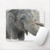 Trompetenelefant-Mausunterlage Mousepad (Mit Mouse)