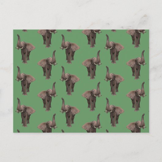 TrompetenElefant Postkarte (Vorderseite)