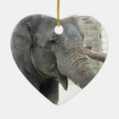 Trompetenelefant-Verzierung Keramikornament (Hinten)