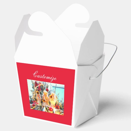 Trompetengel Geschenkschachtel (Geöffnet)