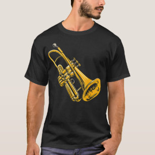 Trompetenmusik Instrument Grafik Kunst Trompete T-Shirt