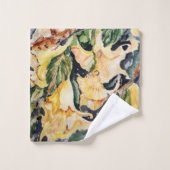 Trompetenmuster Badhandtuch Set (Waschlappen)