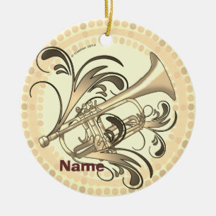 Trompetenrhythmus  keramik ornament