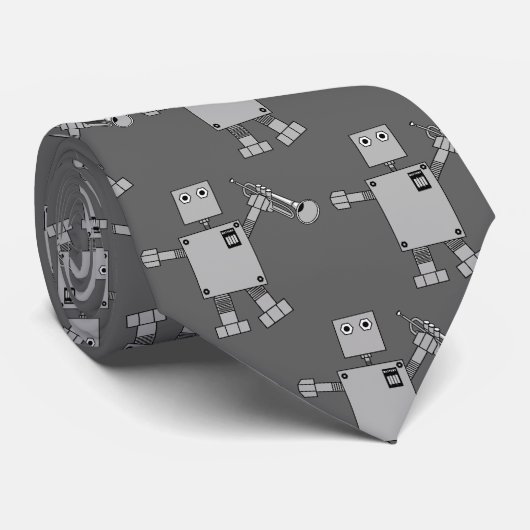 Trompetenrobot Krawatte (Gerollt)