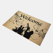 Trompetensektion Rustikale Musik Fußmatte (Schrägansicht)