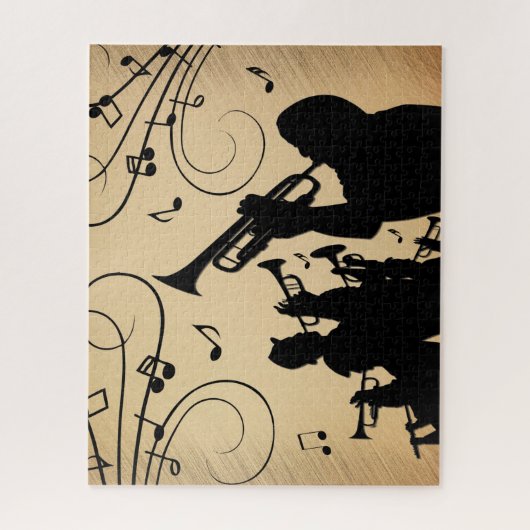 Trompetensektion Rustikale Musik Puzzle (Vertikal)