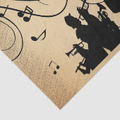 Trompetensektion Rustikale Musik Seidenpapier (Ausschnitt)