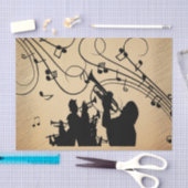 Trompetensektion Rustikale Musik Seidenpapier (Handwerk)