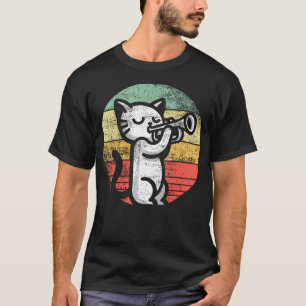 Trompetenspieler Ich Katze spielt Trompete T-Shirt