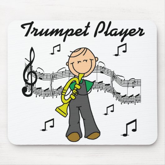 Trompetenspieler-Mauspad Mousepad (Vorne)
