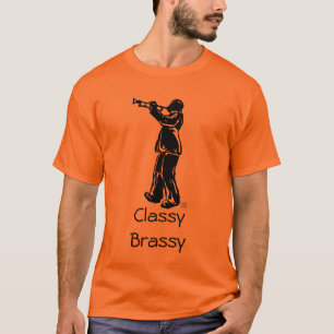 Trompetenspieler-Silhouette-T-Shirt T-Shirt