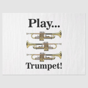 Trompetenspieler Trompeter Musiker Seidenpapier