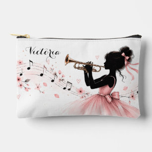 Trompetenspielerin-Make-up-Tasche editierbar Zubehörtasche