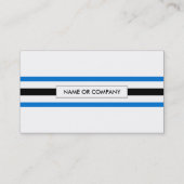 Trompetenstreifen Visitenkarte (Rückseite)