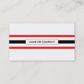 Trompetenstreifen Visitenkarte (Rückseite)