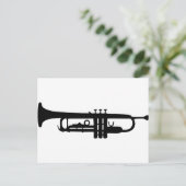 Trompetensymbol Postkarte (Stehend Vorderseite)
