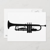 Trompetensymbol Postkarte (Vorne/Hinten)